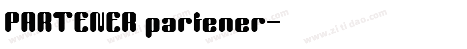 PARTENER partener字体转换